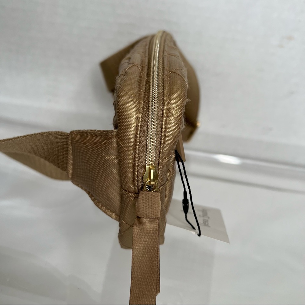 Vera Bradley Mini Belt Bag, Champagne Gold Pearl, NWT - Picture 11 of 12